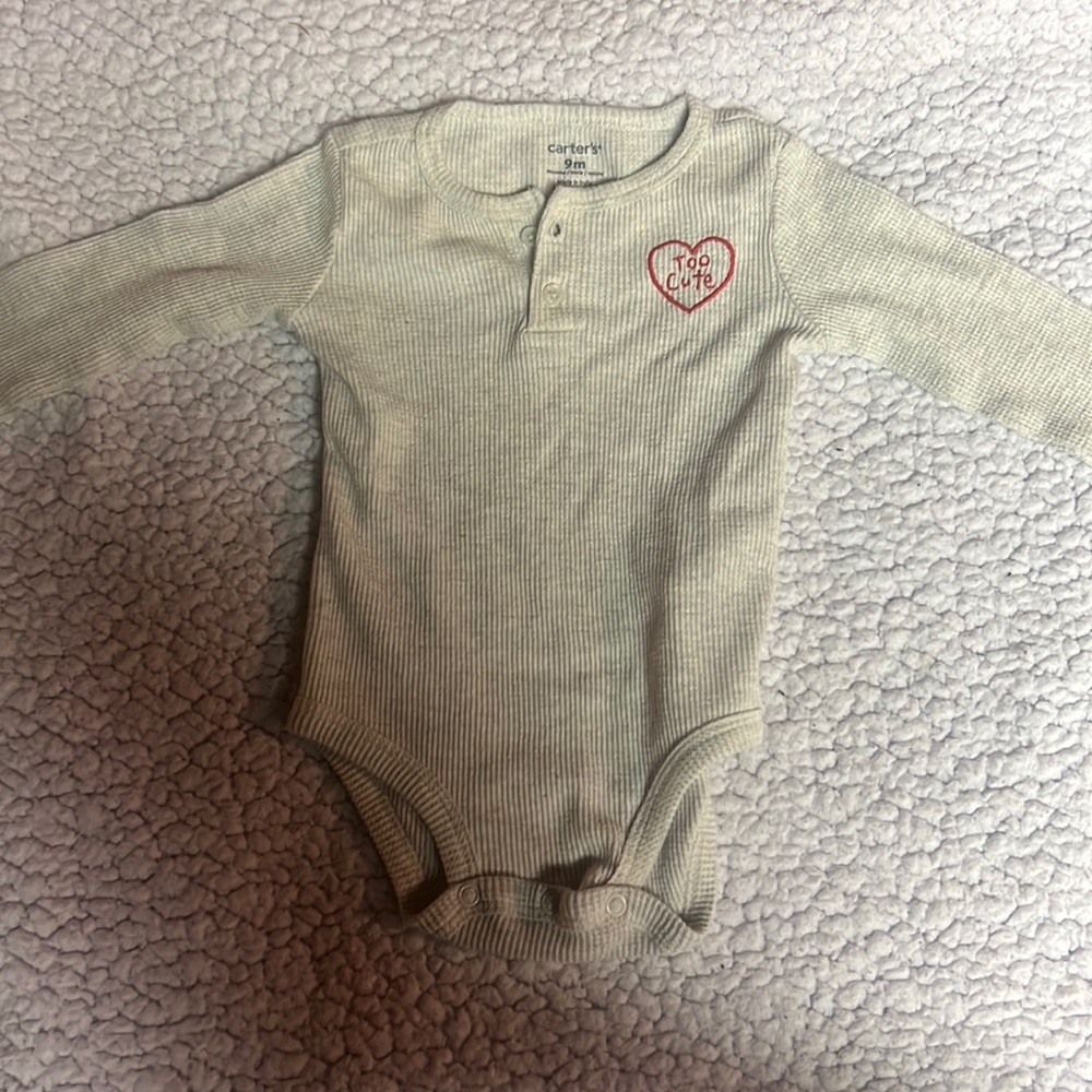 Carters unisex, thermal onesie!